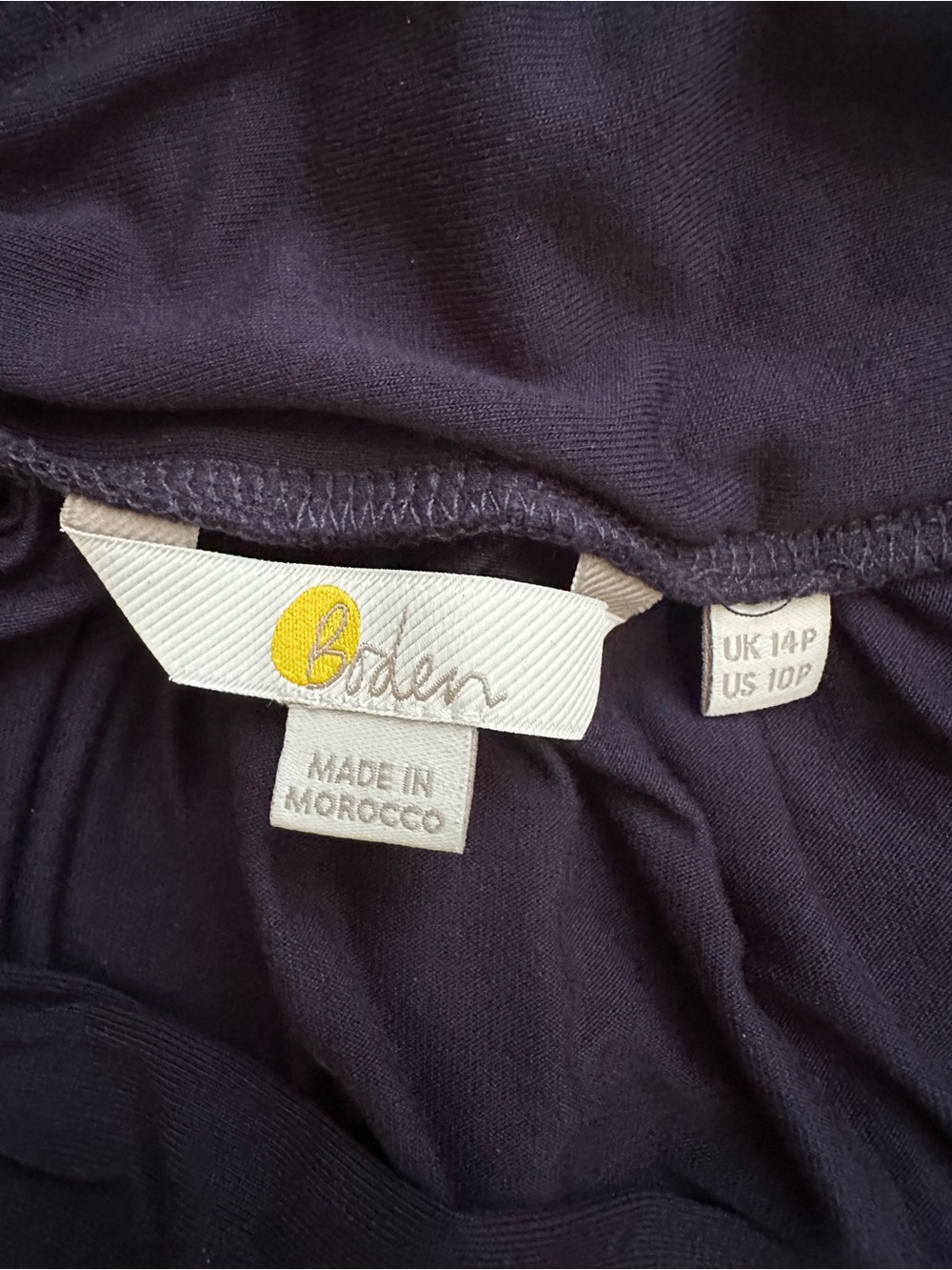Boden navy blue jersey skirt